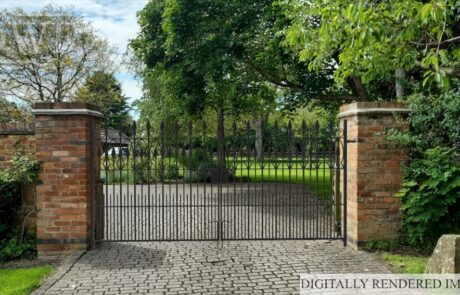 traditional-forged-ornate-driveway-entrance-gates-ironwork-iron-painted-scrollwork-railheads-finials-blacksmith-render